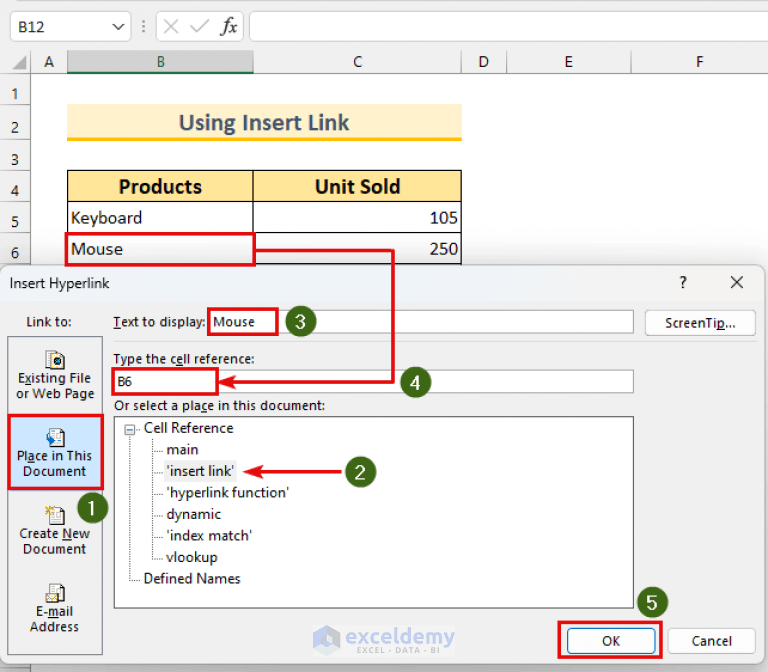 How to Hyperlink to Cell in Same Sheet in Excel (5 Methods) ExcelDemy