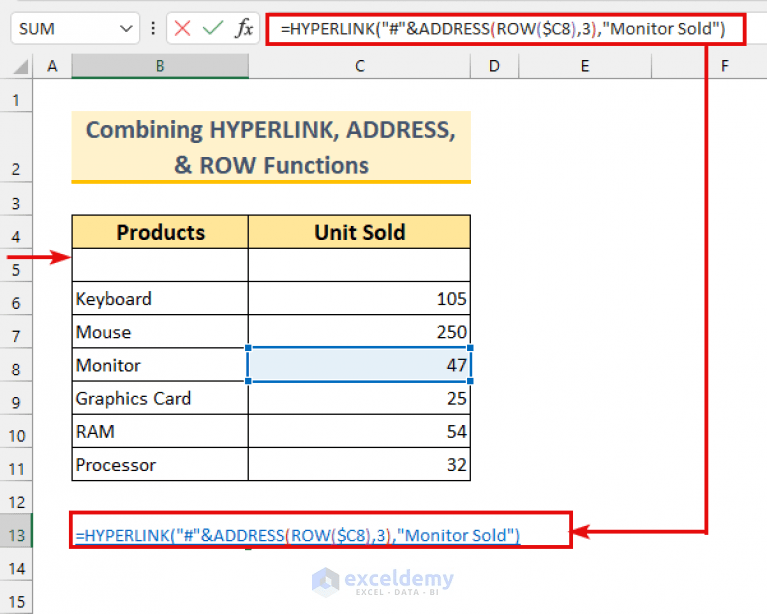 How to Hyperlink to Cell in Same Sheet in Excel (5 Methods) ExcelDemy