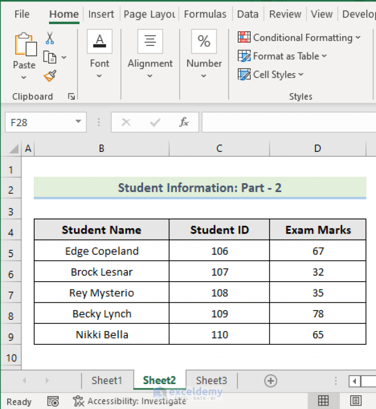 Print Multiple Excel Sheets to Single PDF File with VBA (6 Criteria)