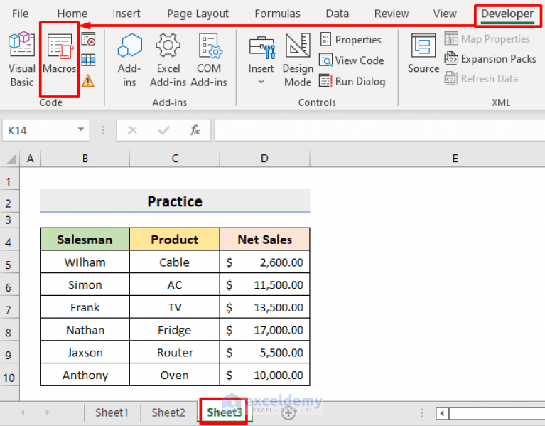 How to Select Sheet by Variable Name with VBA in Excel (2 Ways)