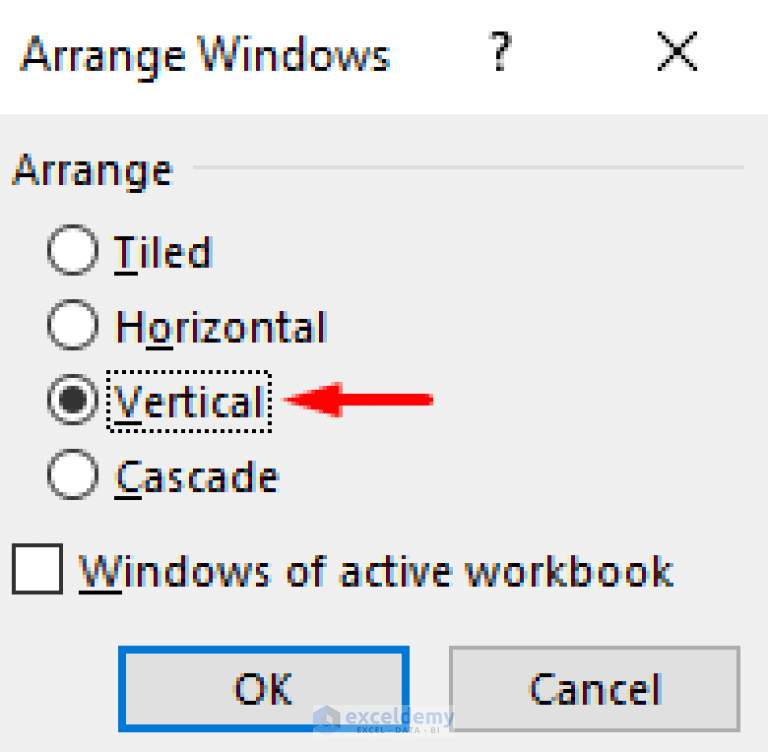 How to Enable SidebySide View with Vertical Alignments in Excel