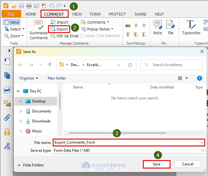 How to Export PDF Comments into an Excel Spreadsheet 3 Examples