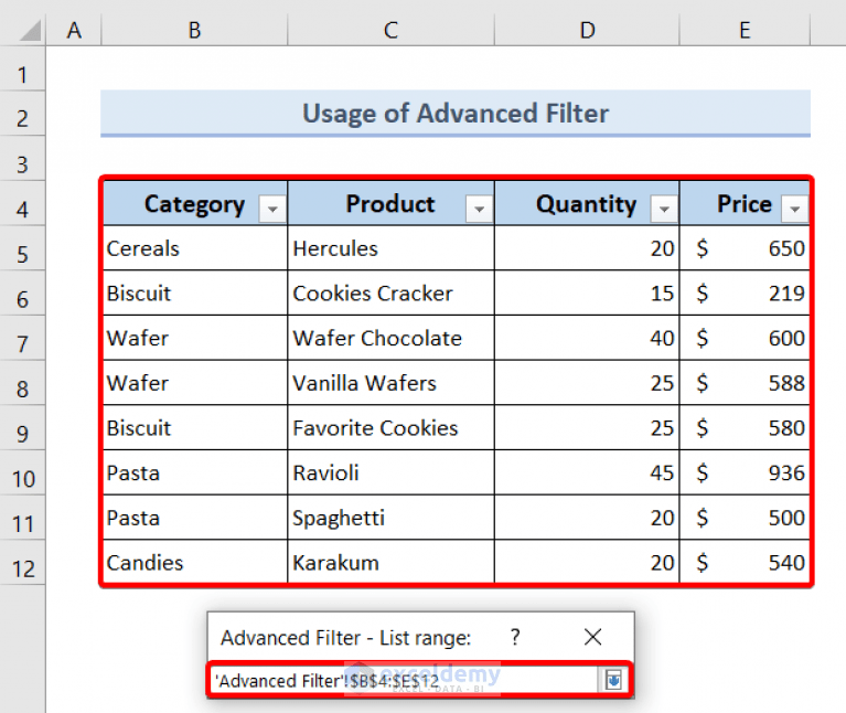 Extract Filtered Data in Excel to Another Sheet (4 Methods) - ExcelDemy