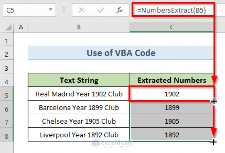 How to Extract Numbers after a Specific Text in Excel (2 Suitable Ways)