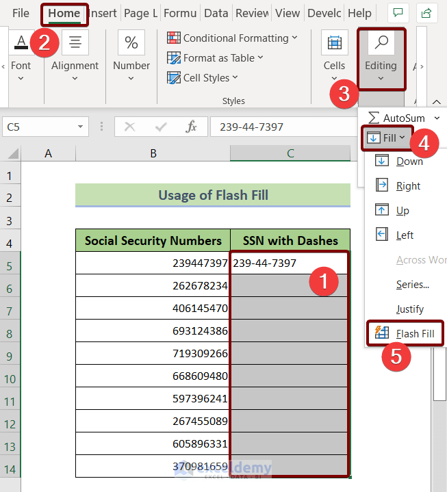 How to Add Dashes to SSN in Excel (6 Methods) ExcelDemy