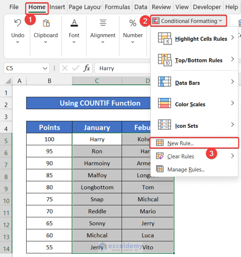 How to Highlight Duplicates in Multiple Columns in Excel (4 Ways)