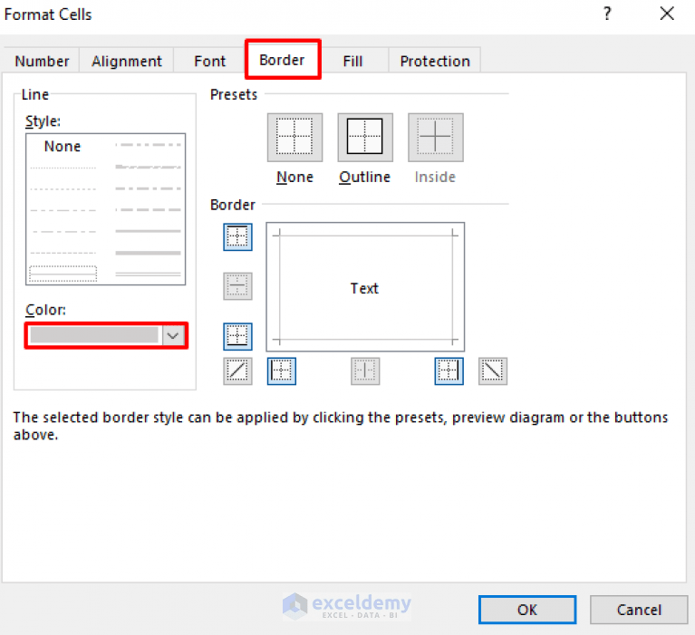 How to Show Gridlines after Using Fill Color in Excel (4 Methods)