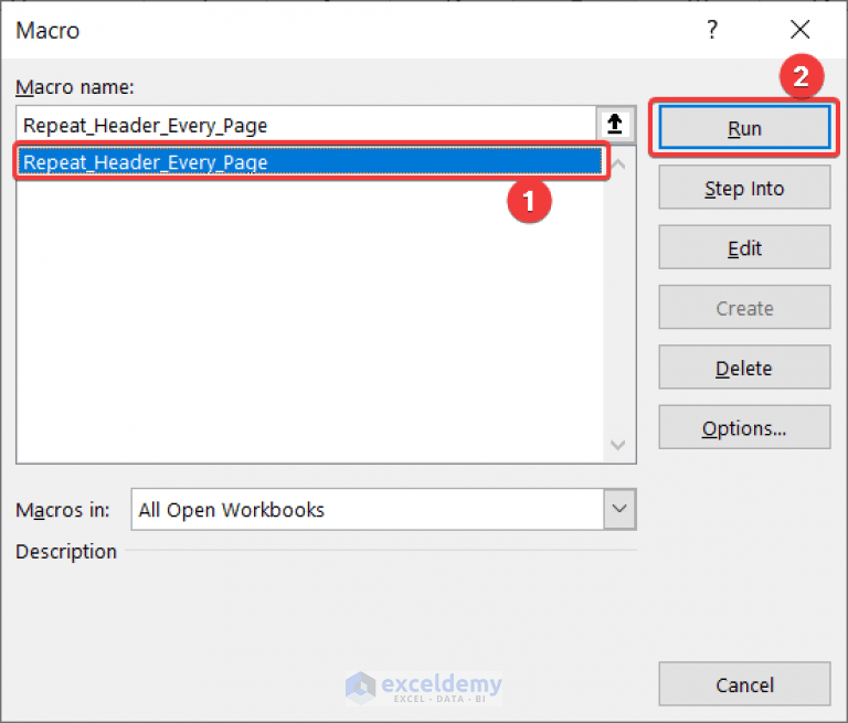 How to Keep Header in Excel When Printing (3 Ways) ExcelDemy