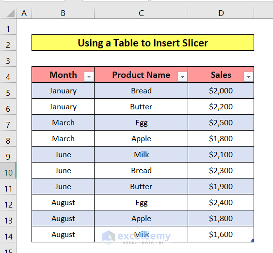 How to Insert a Slicer in Excel (3 Methods) ExcelDemy