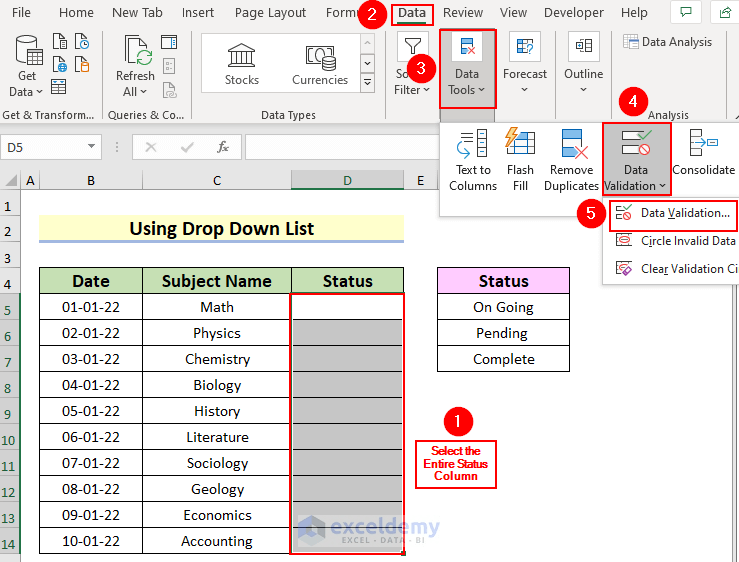 Create a Functional To Do List in Excel 4 Methods