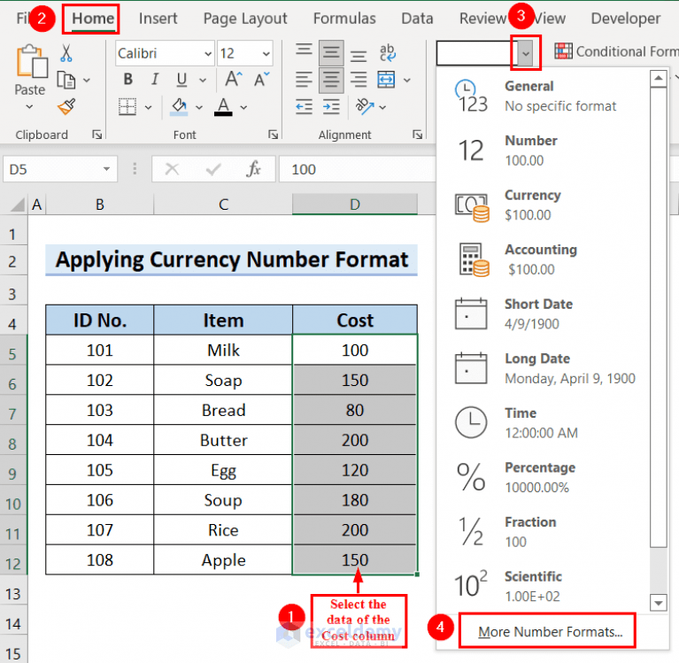 How to Insert Rupee Symbol in Excel (7 Quick Methods) ExcelDemy