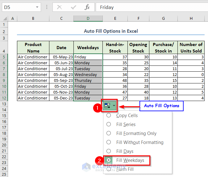How to Use Fill Handle in Excel (7 Suitable Examples) ExcelDemy