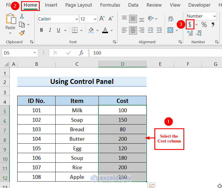 How to Insert the Rupee Symbol in Excel 7 Quick Methods ExcelDemy