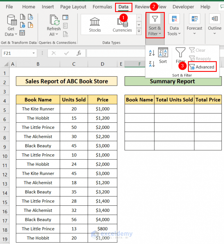 How to Create a Summary Report in Excel (2 Easy Methods) ExcelDemy