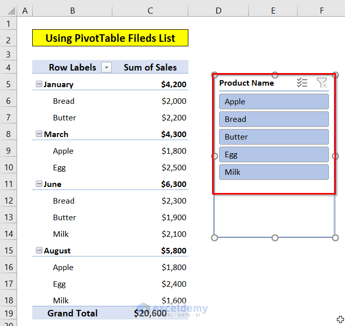 How to Insert a Slicer in Excel (3 Methods) ExcelDemy