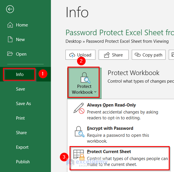 How to Protect Excel Sheet from Viewing Using Password ExcelDemy
