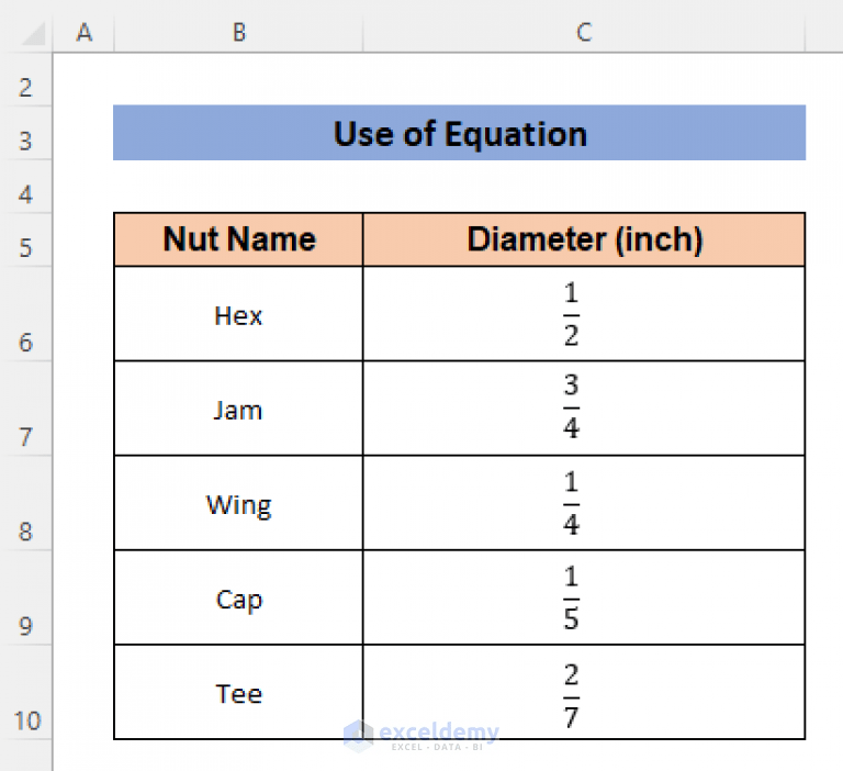 How to Add a Stacked Fraction in Excel (5 Simple Ways) ExcelDemy