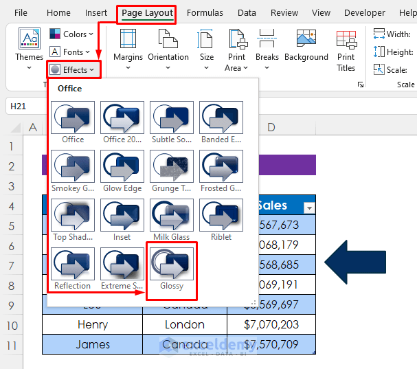 How to Apply a Slice Theme in Excel ExcelDemy