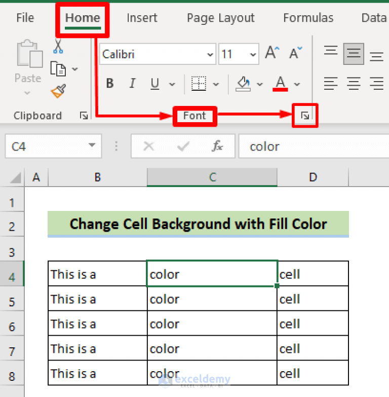 How to Change Background Color in Excel (6 Easy Methods) ExcelDemy