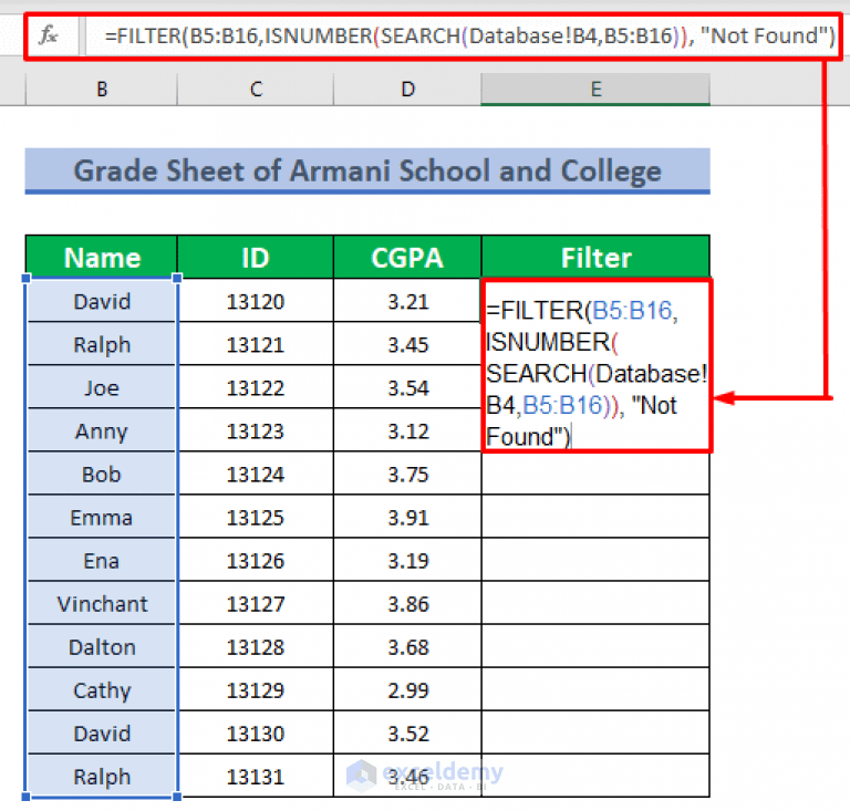 How to Create a Searchable Database in Excel (2 Quick Tricks)