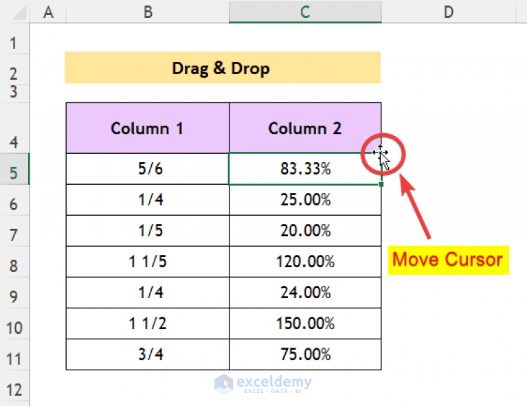 How to Enable Drag Formula in Excel (With Quick Steps) ExcelDemy