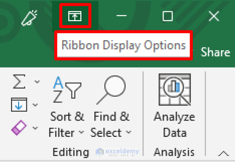 How to Hide Toolbar in Excel (3 Quick Methods) ExcelDemy