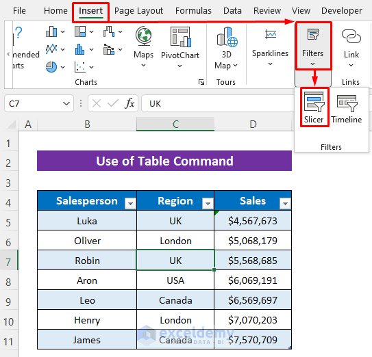 Do Excel Slicers Only Work With Pivot Tables