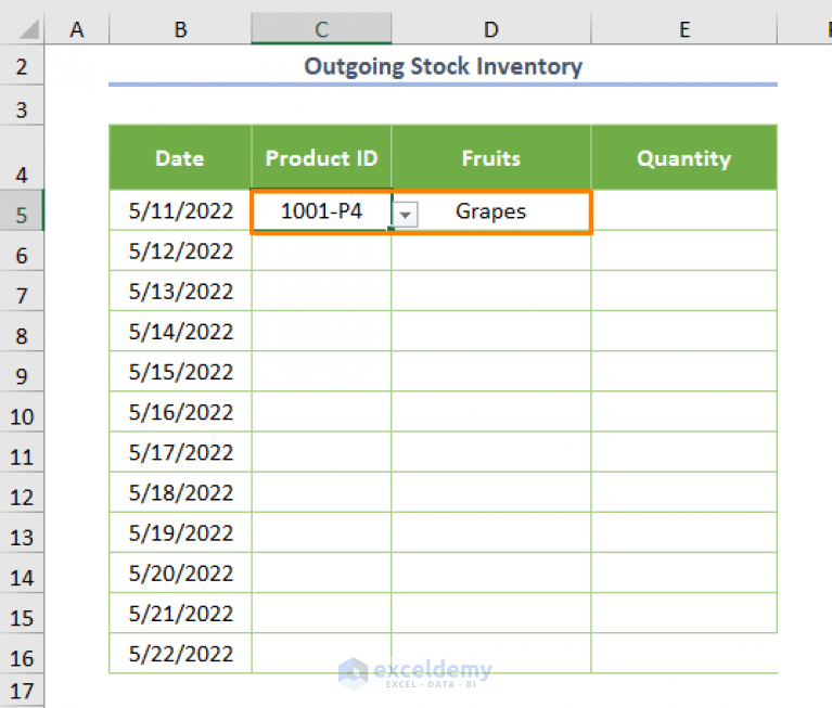 How to Maintain Store Inventory in Excel (Step by Step Guide)