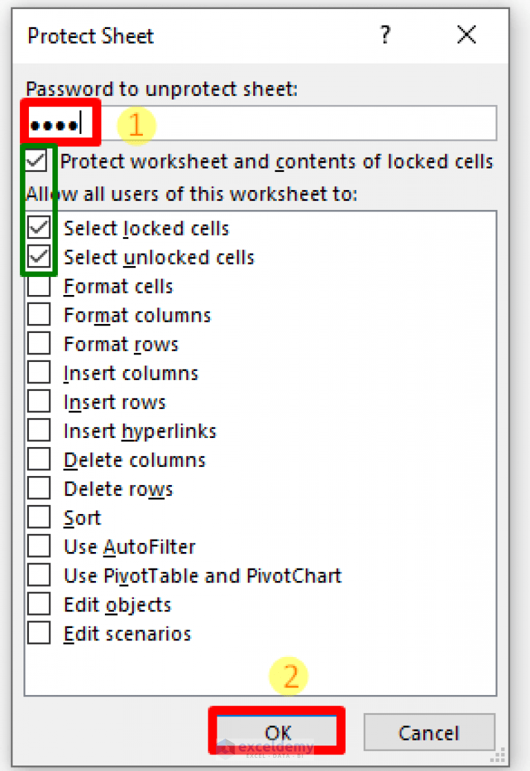 How to Make a Cell ReadOnly in Excel (2 Simple Methods) ExcelDemy