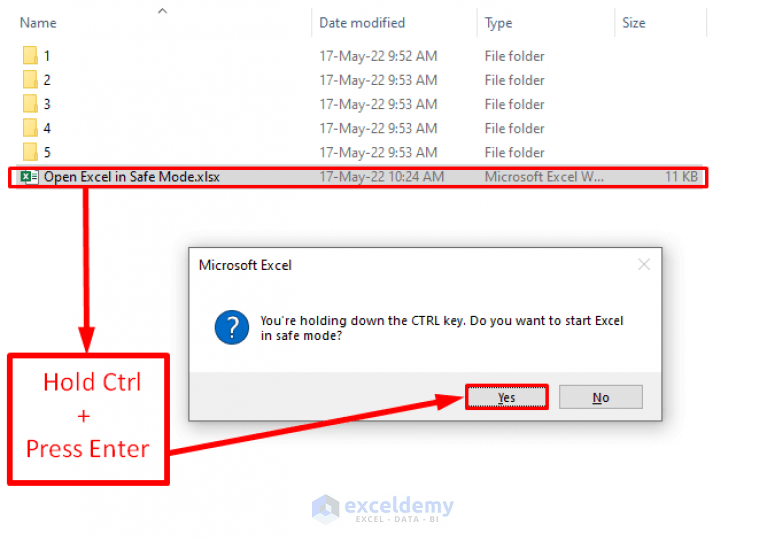 How to Open Excel in Safe Mode (3 Handy Methods) ExcelDemy