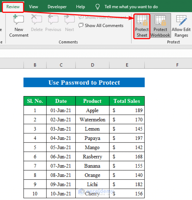 How to Protect Excel Sheet from Deleting (3 Simple Methods) ExcelDemy