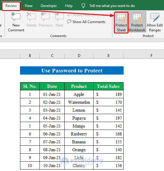 How to Protect Excel Sheet from Deleting (3 Simple Methods) ExcelDemy