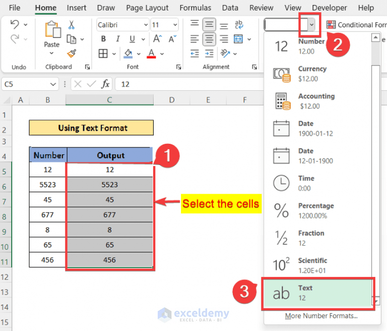 How to Put 0 in Excel in Front of Numbers (5 Handy Methods) ExcelDemy