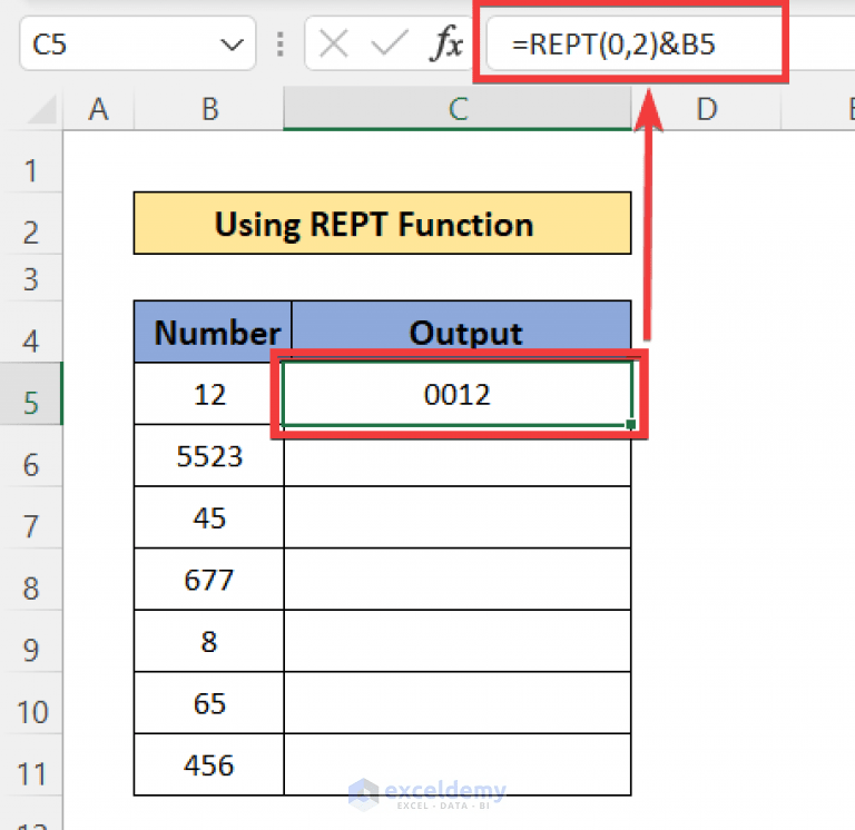How to Put 0 in Excel in Front of Numbers (5 Handy Methods) ExcelDemy