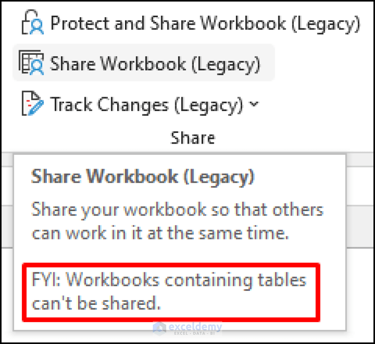 How to Enable Share Workbook in Excel ExcelDemy