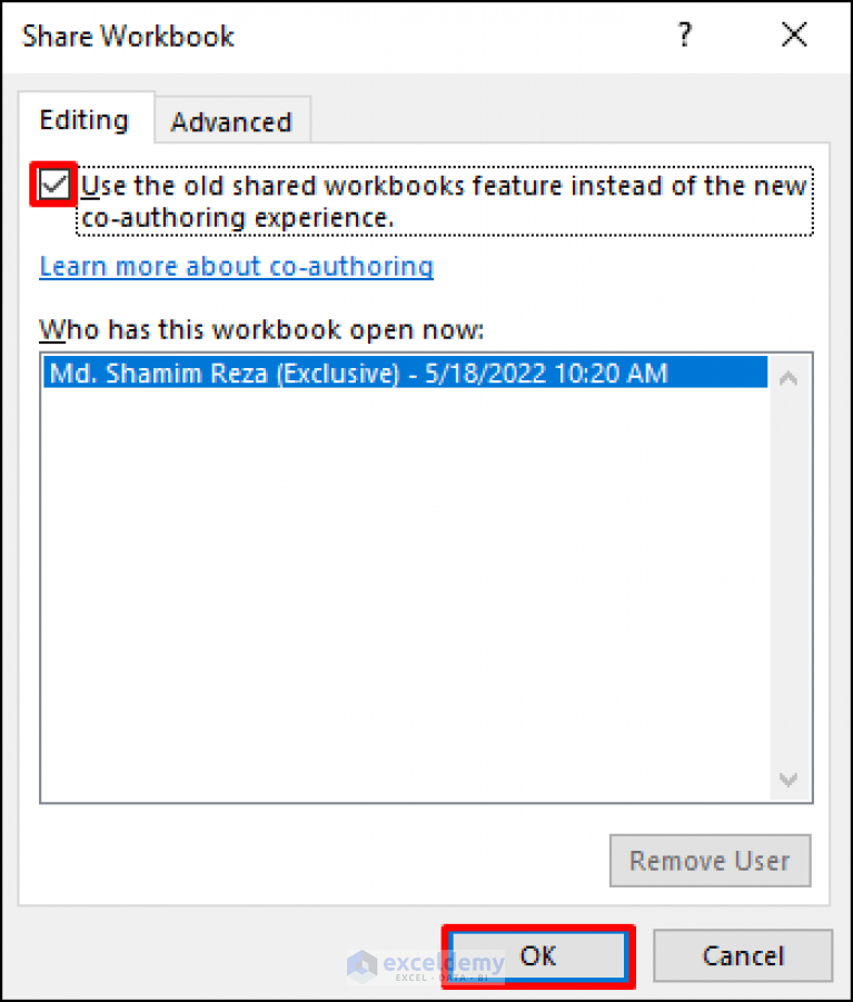 How to Enable Share Workbook in Excel ExcelDemy