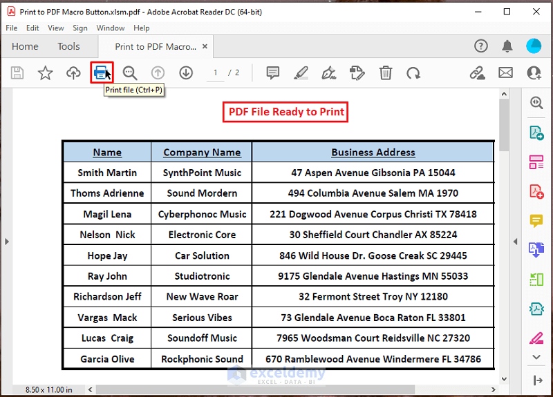 Print to PDF Using Macro Button in Excel (5 Macro Variants) ExcelDemy