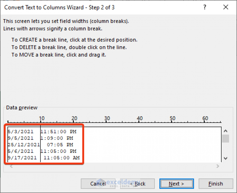 How to Separate Date and Time in Excel without Formula (3 Methods)