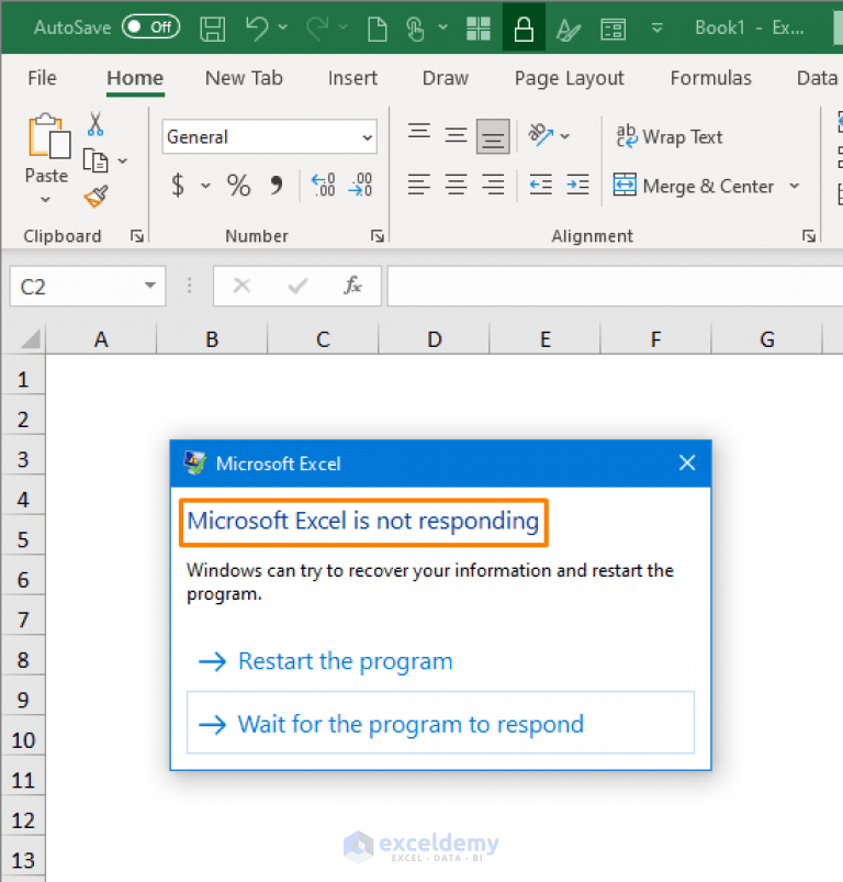 What to Do When Excel Is Not Responding (10 Handy Tricks)