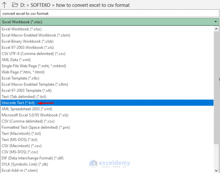 How to Convert Excel File to CSV Format (5 Easy Ways) ExcelDemy