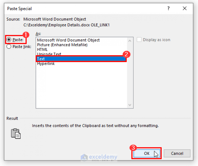 How to Copy from Word to Excel into Multiple Cells (3 Ways) ExcelDemy