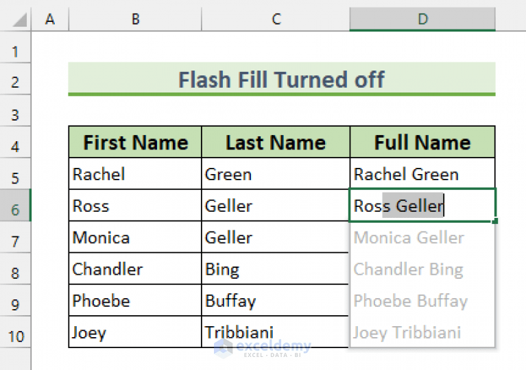[Solved!] Flash Fill Not Working in Excel (5 Reasons with Solutions)