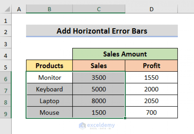How to Add Horizontal Error Bars in Excel (With Easy Steps) ExcelDemy