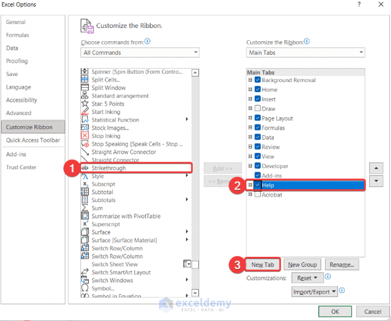 How to Add Strikethrough in Excel Toolbar (3 Easy Ways)