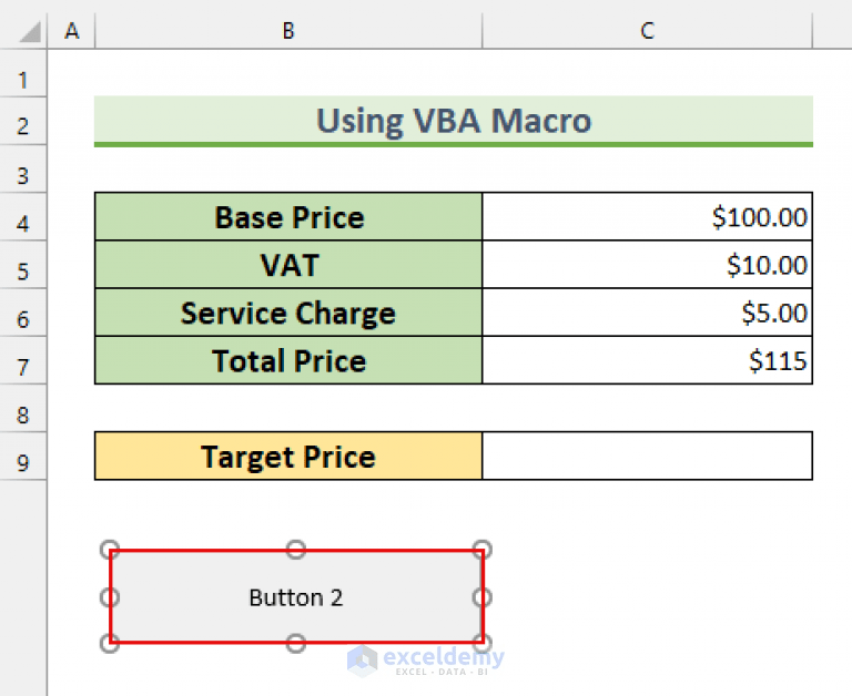 How to Automate Goal Seek in Excel (2 Easy Methods) ExcelDemy