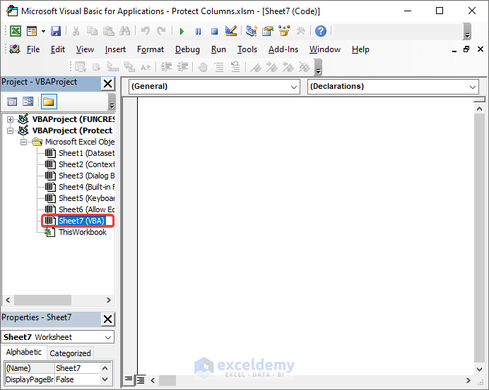 How to Protect Columns in Excel (6 Easy Methods) ExcelDemy
