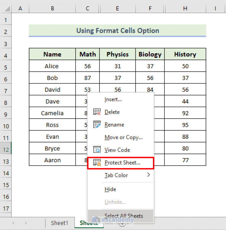 How to Protect Hidden Columns in Excel (4 Easy Methods) ExcelDemy