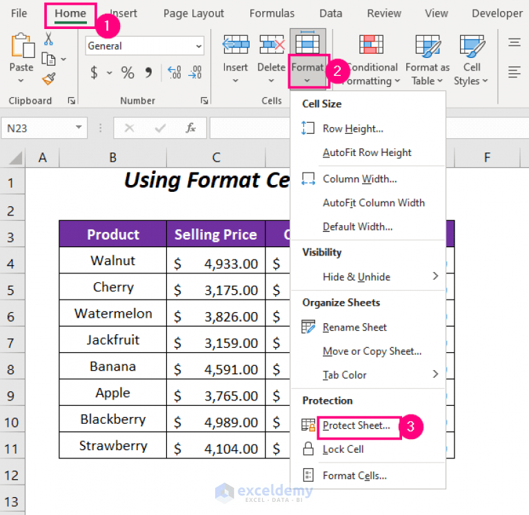 How to Protect Columns with Password in Excel (4 Ways) ExcelDemy
