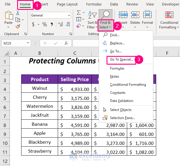How to Protect Columns with Password in Excel 4 Methods ExcelDemy