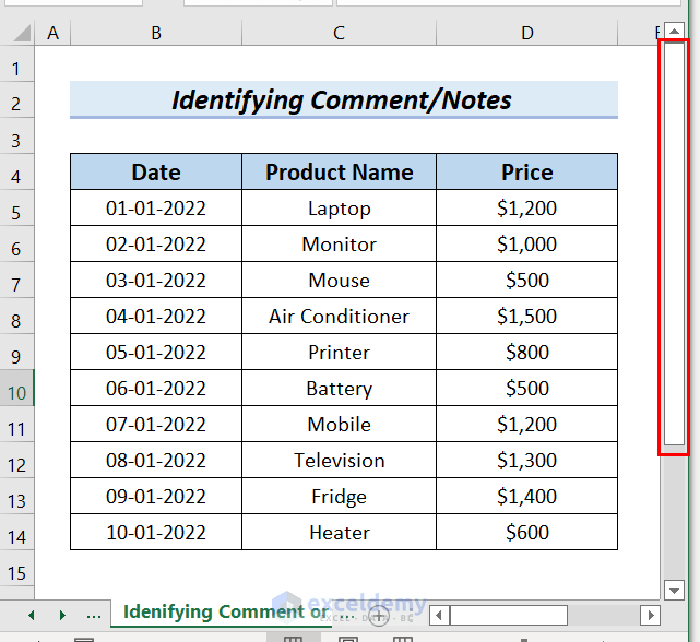 How to Adjust Scroll Bar in Excel (5 Effective Methods) ExcelDemy